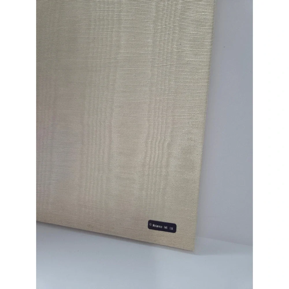 Melannco The Keeper of Memories Photo Album Cream Moire Fabric Brass Screw Post